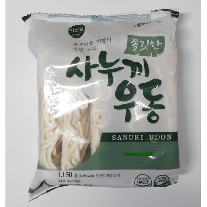 CJ 이츠웰 사누끼우동면 1.15kg 업소용 식당용볶음면 휴게소우동사리 대표 이미지 - 사누끼 우동 추천