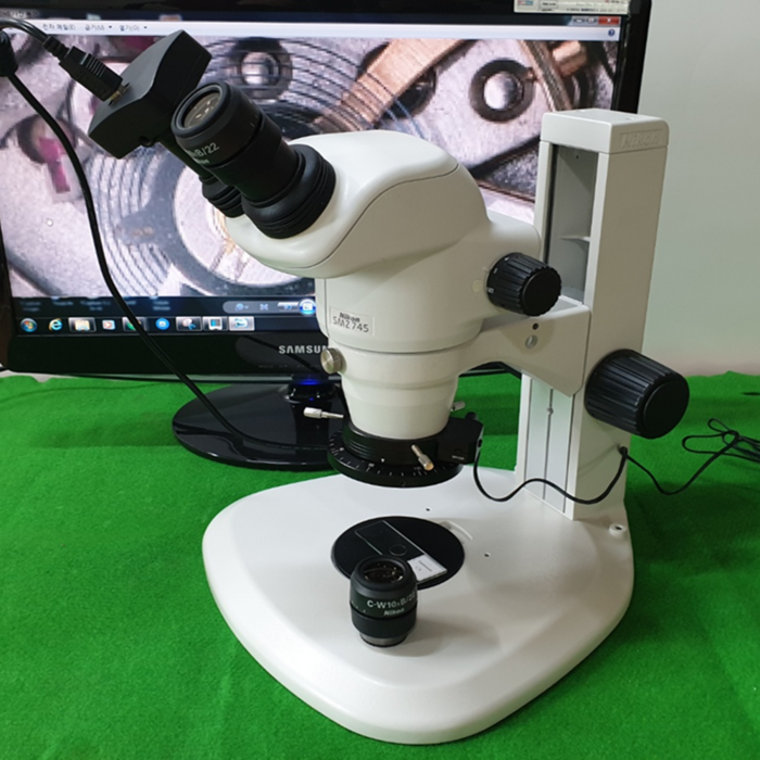 컨비젼 니콘 실체현미경 SMZ745-편광 LED 조명 + 카메라
