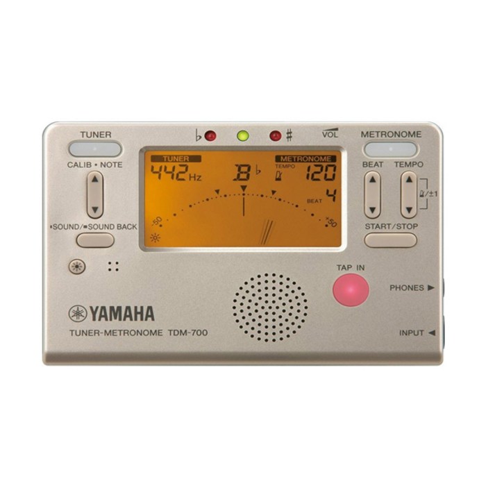 YAMAHA 야마하 튜너 메트로놈 박자기 TDM-700G 골드, Gold 대표 이미지 - 전자 메트로놈 추천