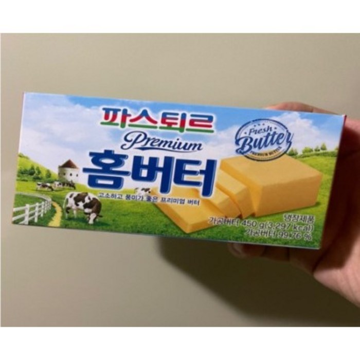 파스퇴르 홈버터 450g (무염버터), 1개 대표 이미지 - 무염 버터 추천