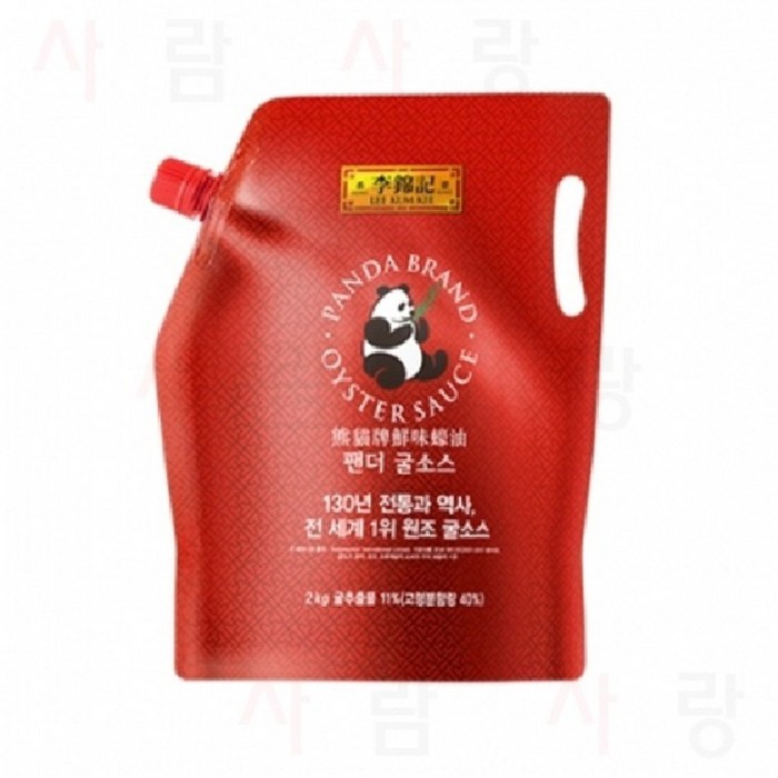 이금기 팬더 굴소스 파우치, 2kg, 3개 대표 이미지 - 이금기 소스 추천