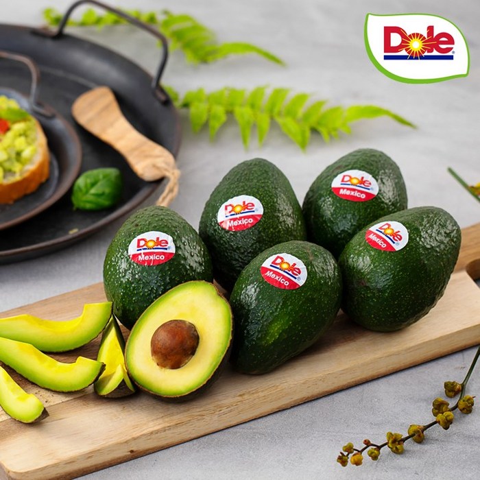 Dole 페루 아보카도 중소과/중과/대과, 대과 10과 2.2kg (개당 220g내외) 대표 이미지 - 과카몰리 추천