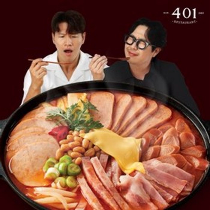 !!TV 방송 상품!! [하하&김종국 401] 햄폭탄 통치즈 부대찌개 10팩 + 라면사리 5개, 부대찌개10팩+라면사리5봉 대표 이미지 - 치즈 라면 추천