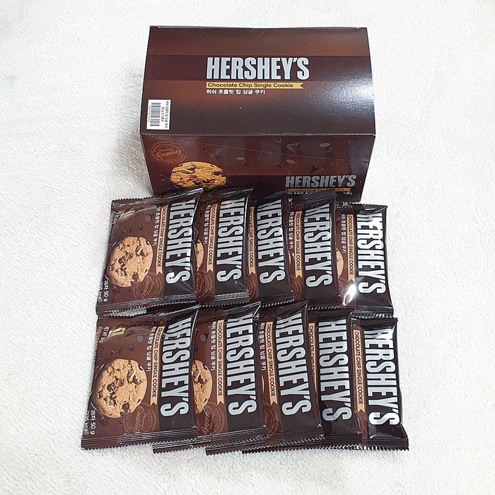 허쉬 초콜릿 칩 싱글 쿠키, 50g, 10개 대표 이미지 - 허쉬 초콜릿 추천