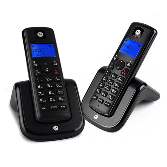 모토로라 디지털 무선전화기 Dual T201A, T201A(블랙 + 블랙) 대표 이미지 - 무선전화기 추천
