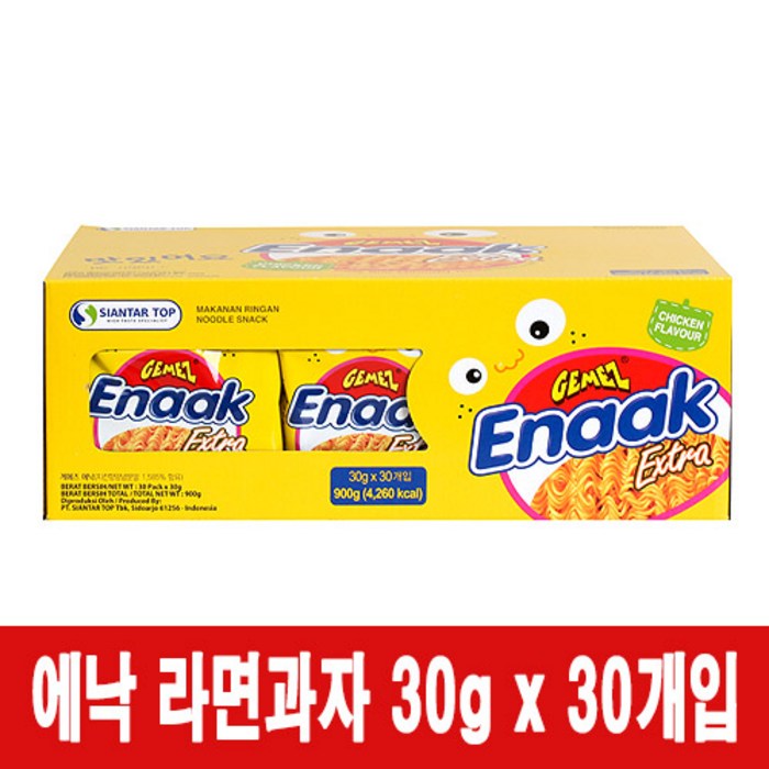 게메즈 에낙 라면 과자, 30g, 30개 대표 이미지 - 일본 과자 추천