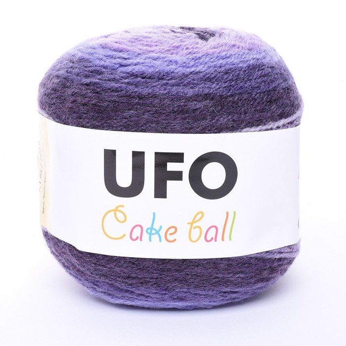 삼남뜨개실 UFO 케이크 볼 200g 15컬러 목도리실 털실 겨울실, UFO 200g 1 딥 퍼플 케이크 대표 이미지 - 목도리 뜨개실 추천