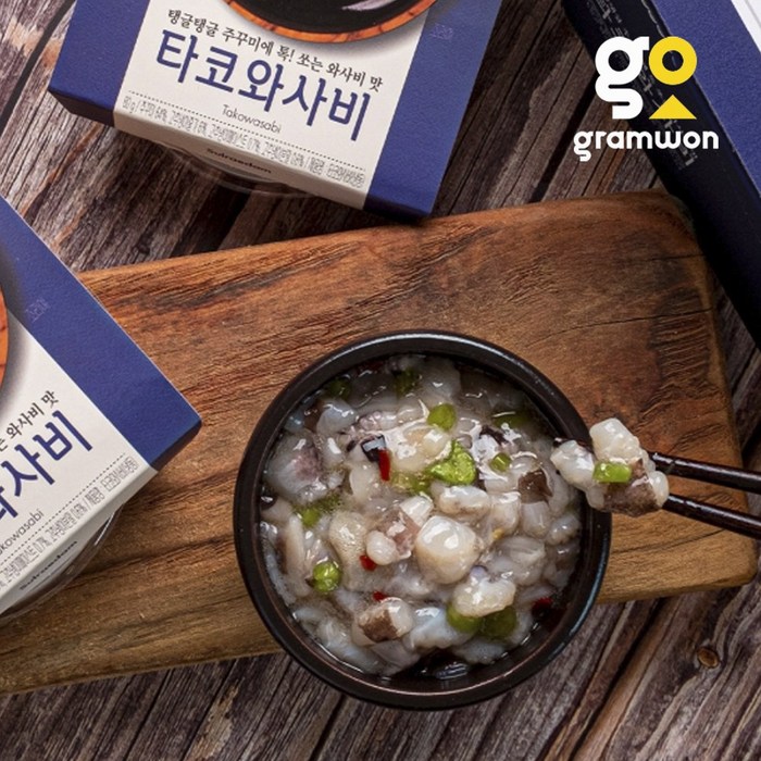 그램원 설래담 타코와사비 80gX5팩 400g 대표 이미지 - 타코와사비 추천