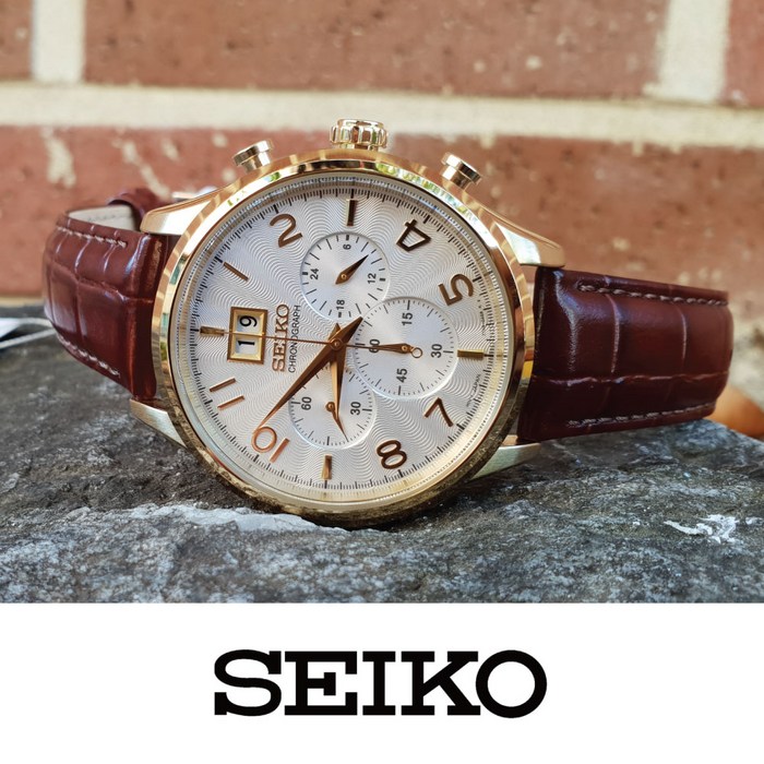 [정품]당일발송 SEIKO SPC088P1 세이코시계 크로노그래프 남성가죽시계 정장시계 남성손목시계 시계선물 대표 이미지 - 크로노그래프 가죽시계 추천