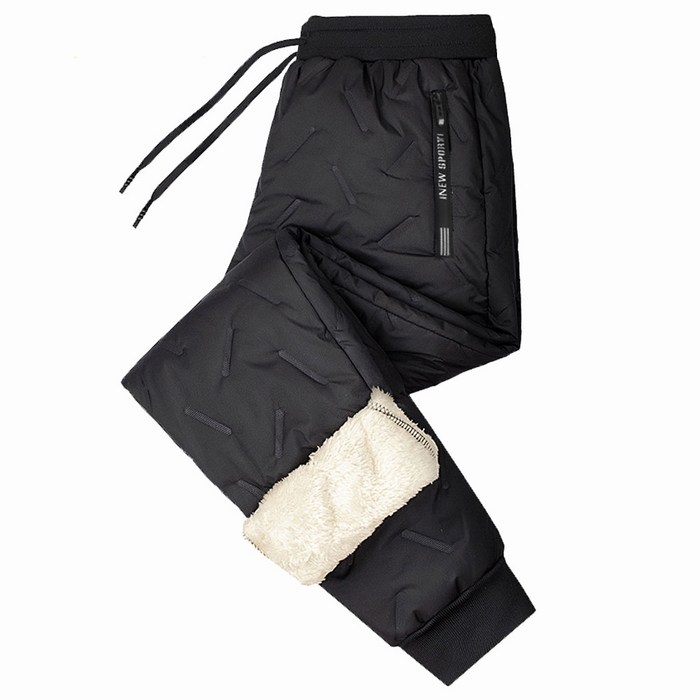 남성 캐주얼 패딩 바지 겨울 방한 밴딩 기모 팬츠 대표 이미지 - 배달옷 추천