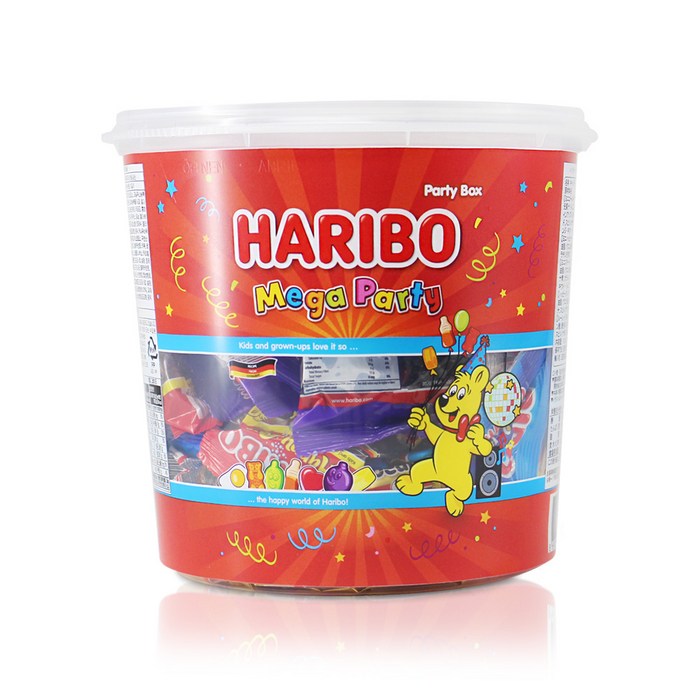 하리보 메가파티 젤리, 1kg, 1개 대표 이미지 - 젤리 추천