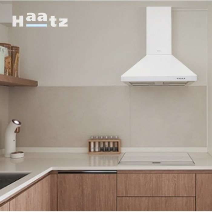 하츠 KCH-60WH 침니형 화이트 주방 레인지후드 폭600용 KCH60WH, 자가설치, 실버(KCH60S) 대표 이미지 - 하츠 후드 추천