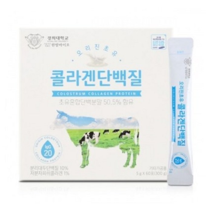 오리진초유 콜라겐단백질 60p, 300g, 1개 대표 이미지 - 콜라겐 단백질 추천