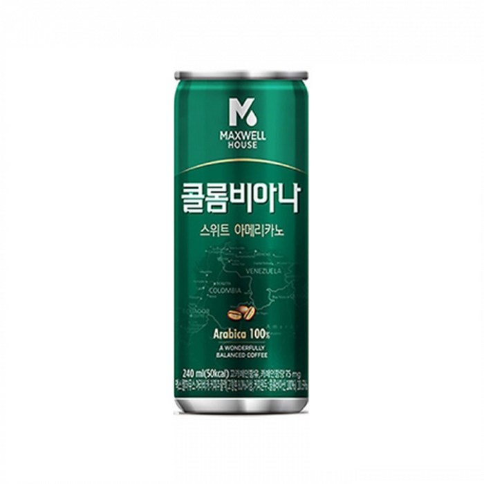 맥스웰하우스 콜롬비아나 스위트아메리카노, 240ml, 30개 대표 이미지 - 스위트 아메리카노 추천