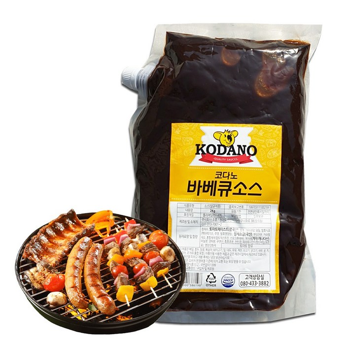 코다노 바베큐 소스, 2kg, 1개 대표 이미지 - 코다노 소스 추천