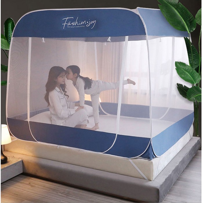 패션조이 원터치 텐트형 사각 침대 모기장 M-FJ, 핑크(M-FJ01PK) 대표 이미지 - 모기텐트 추천
