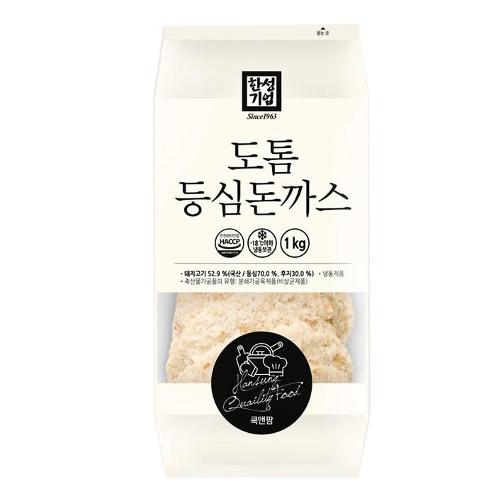 한성 도톰등심돈까스 1kg, 1개 대표 이미지 - 한입 돈까스 추천