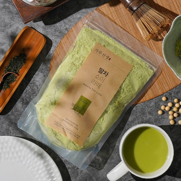 가루선생 말차 소이 라떼 녹차 파우더 그린티 가루, 300g, 2팩 대표 이미지 - 말차라떼 추천