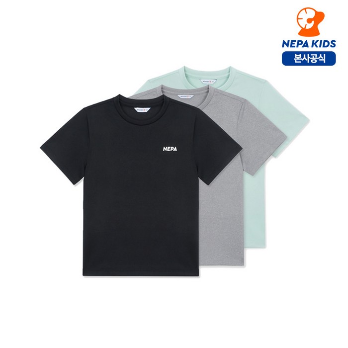 네파 키즈 네파키즈 본사 KKG5300 폴리 3팩 티셔츠