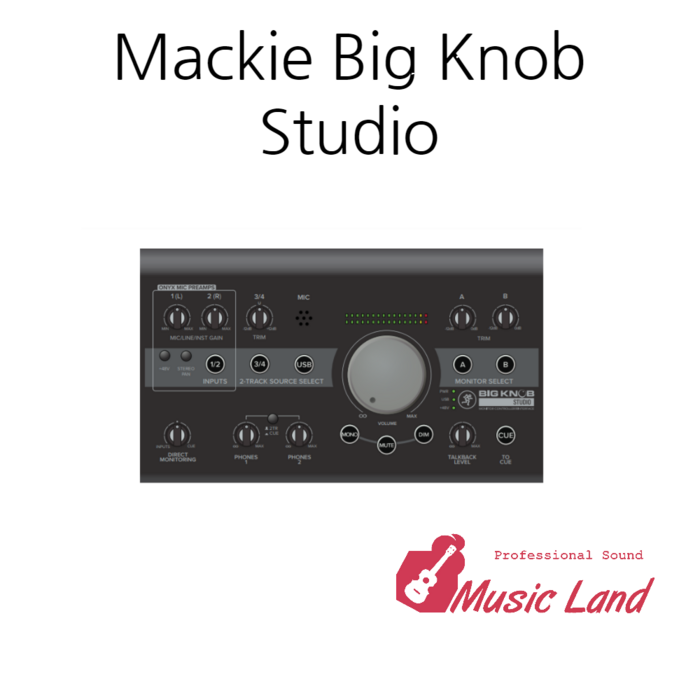 맥키 Big Knob Studio 모니터 컨트롤러 오디오인터페이스 대표 이미지 - 오인페 추천
