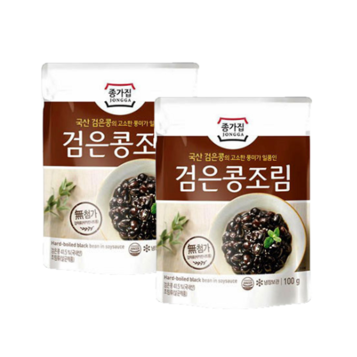 T-MALL 국산 검은콩의 고소한 풍미가 일품인 [종가집] 검은 콩조림60g, 2개 대표 이미지 - 콩자반 추천