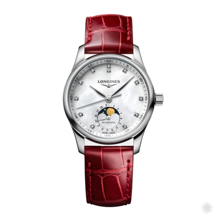 론진 L2.409.4.87.2 마스터콜렉션 34mm 여성시계 문페이즈 다이아몬드인덱스 대표 이미지 - 론진 시계 추천