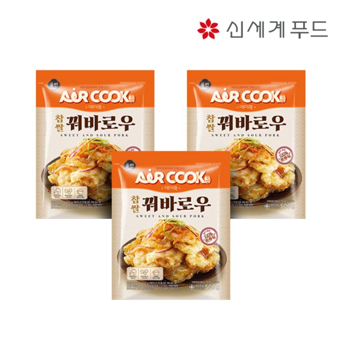 [올반]찹쌀 꿔바로우 500g 3봉, 단품 대표 이미지 - 꿔바로우 추천