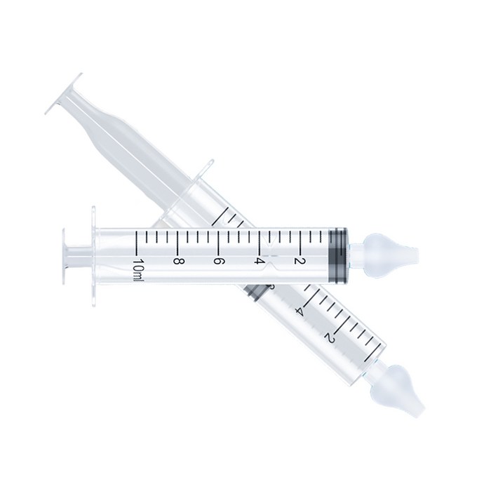 2 조각 비강 흡인기 안정적인 코 청소 튜브 헹굼 장치 안전 10ml 아기를위한 깨끗한 주사기 누르기, type1 대표 이미지 - 흡인기 추천