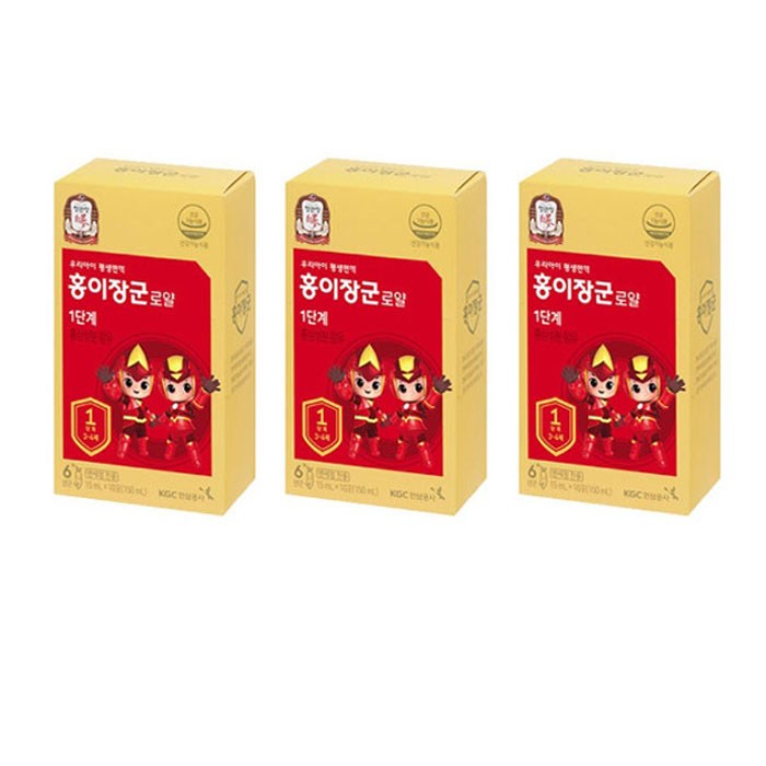 정관장 홍이장군 로얄 1단계 15ml x 30포 (겉케이스 없음), 1박스 대표 이미지 - 홍삼스틱 추천