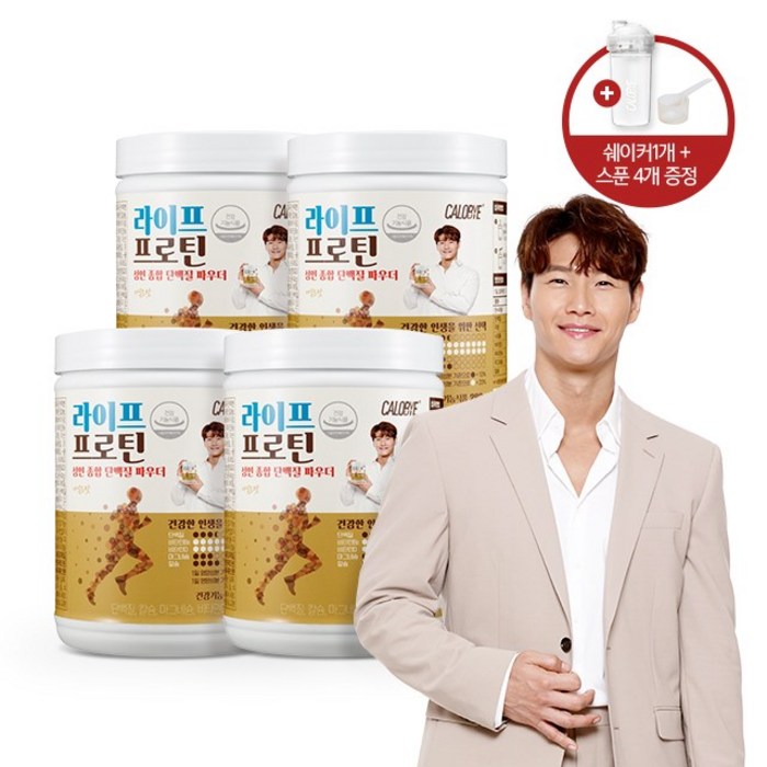 칼로바이 라이프 프로틴 280g x 4p + 쉐이커 세트, 1세트 대표 이미지 - 마시는 프로틴 추천