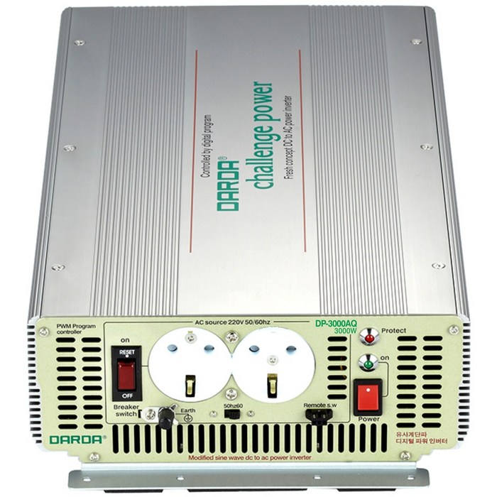 다르다 DARDA 차량용 인버터 유사계단파 DC12V 3000W, DP3000AQ, 1개