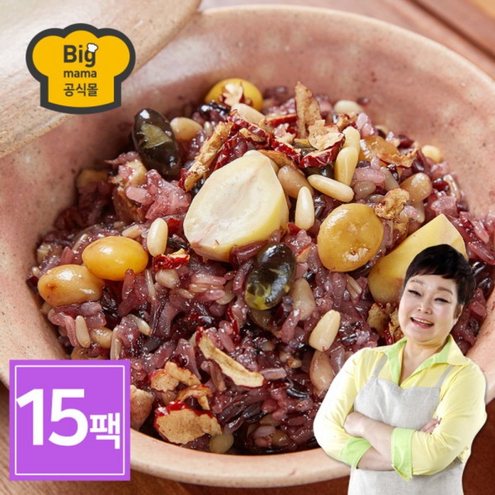 [빅마마 공식몰] 빅마마 이혜정의 꽉찬 수제 영양밥 15팩 (120g x 15개), 상세 설명 참조 대표 이미지 - 빅마마 요리 추천