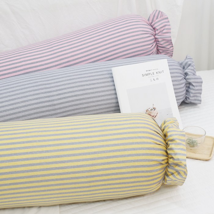 마이룸엔 버드 순면 안고자는 바디필로우 롱쿠션 캔디쿠션, 버드 솜커버 핑크