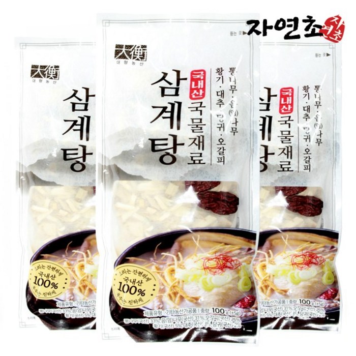 삼계탕 백숙재료, 100g, 3개 대표 이미지 - 삼계탕 추천