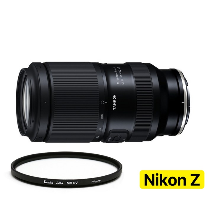 지금사면 3년보증  5만P 증정 탐론 70180mm F2.8 Di III VC VXD G2 A065Z 니콘 Z마운트 렌즈  겐코 AIR MCUV 67mm, 단일상품
