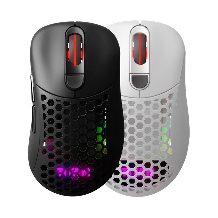 제닉스 TITAN G AIR SE WIRELESS 타공 무선 게이밍 마우스, 블랙 대표 이미지 - 손목보호 무선 마우스 추천