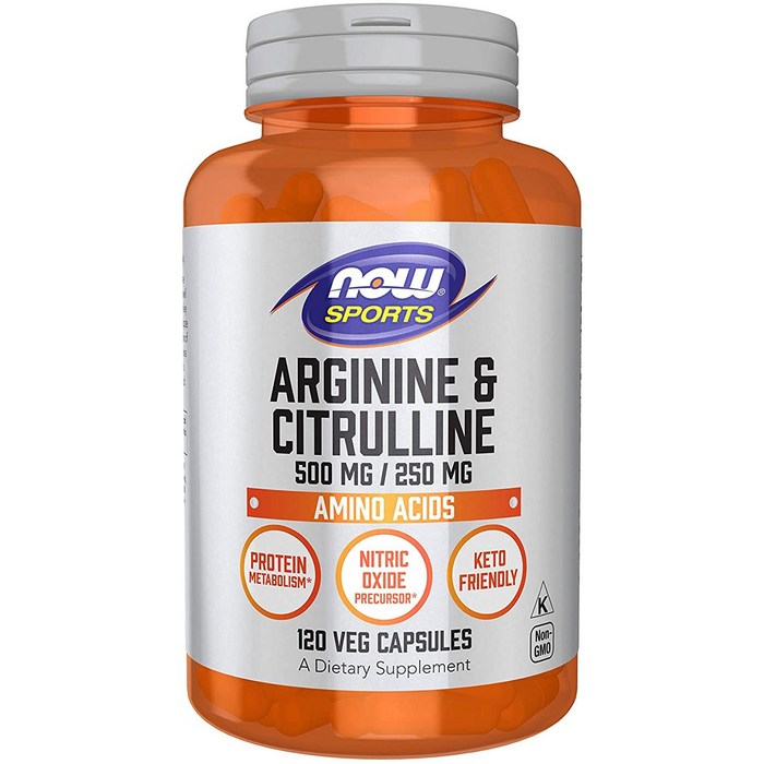 나우푸드 스포츠 아르기닌 시트룰린 500 250 120정 / NOW Foods Arginine and Citrulline 120Cap 대표 이미지 - 아르기닌 추천