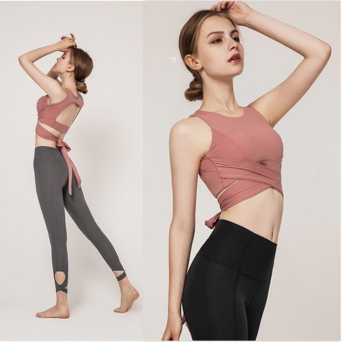 Montoto 여성용 요가복 세트 필라테스복 요가 브라 9부 하이웨스트 레깅스 Yoga Crop Top and Legging 대표 이미지 - 뮬라웨어 레깅스 추천