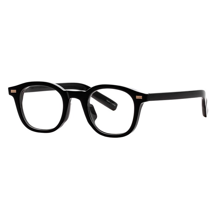 사각 블랙 뿔테 모던한 심플한 안경 RECLOW E374 BLACK GLASS 안경 대표 이미지 - 뿔테 안경 추천