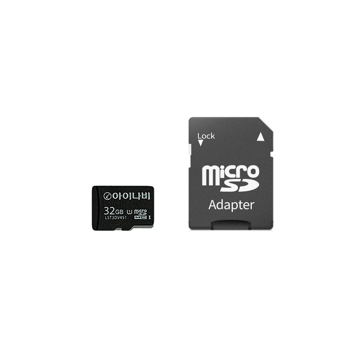 아이나비 정품 블랙박스 메모리카드 32GB MicroSD 벌크케이스 SD어댑터 포함, 아이나비 정품 microSD 32GB, 1개 대표 이미지 - 메모리 카드 추천