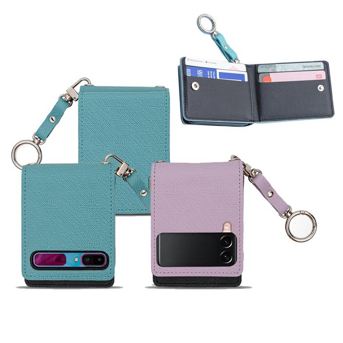 카드수납 지갑 대용 갤럭시 플립케이스 지플립 z플립3 시크릿 대표 이미지 - 갤럭시 Z플립3 지갑 케이스 추천