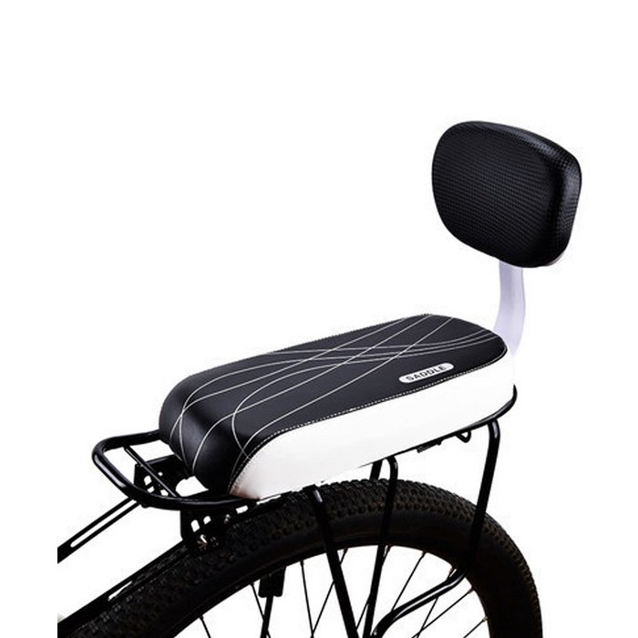 자전거 짐받이안장(블랙) 등받이 뒷좌석안장 대표 이미지 - 자전거 안장 추천
