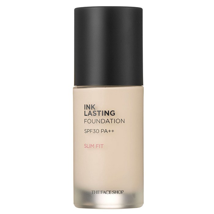 더페이스샵 잉크래스팅 파운데이션 슬림핏 30ml, N201 애프리콧베이지, 1개 대표 이미지 - 리퀴드 파운데이션 추천