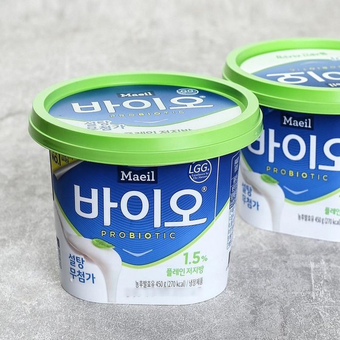 [메가마트]매일 바이오 플레인 저지방 450G, 1개 대표 이미지 - 저지방 요거트 추천