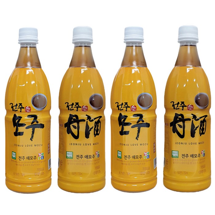 천년주가 전주모주 750ml X4개 한방음료 차 발효음료, 4개 대표 이미지 - 백운주가 추천