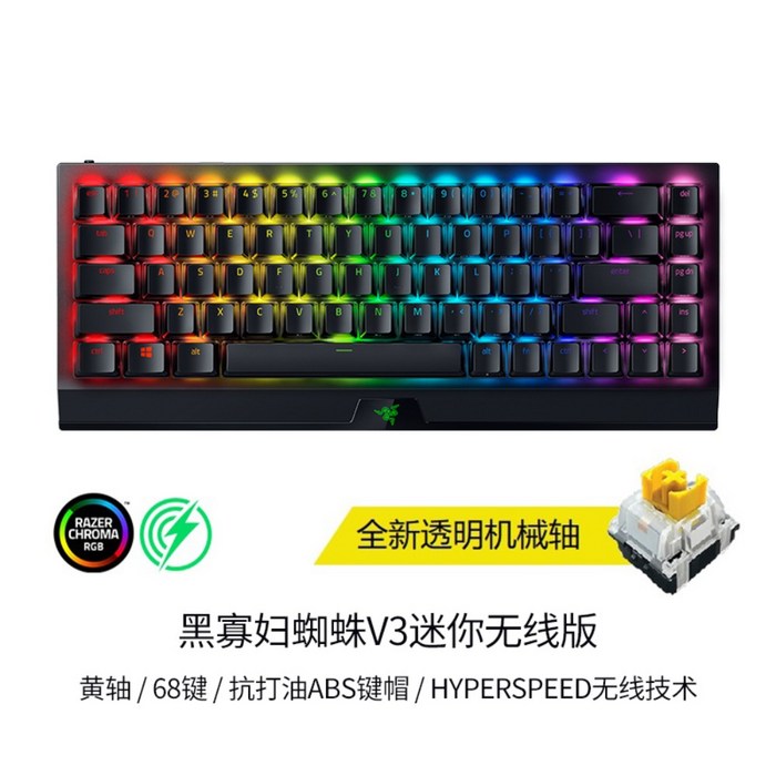 페이커 Razer Black Widow 레이저 블랙위도우 키보드 기계식 Razer 키보드 커스텀 다이소, I, A, 1 대표 이미지