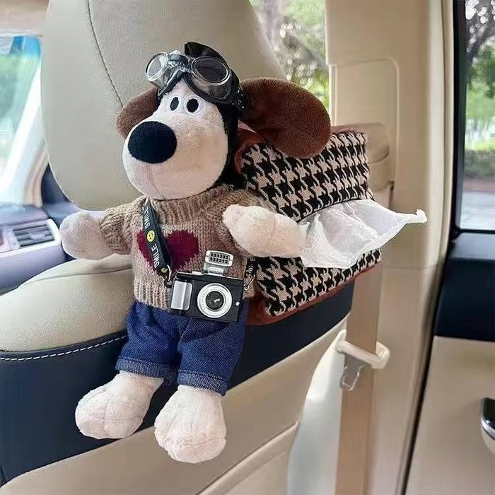 자동차티슈케이스, 자동차티슈정리, 강아지사이즈20cm7cm, 티슈케이스사이즈25cm5cm