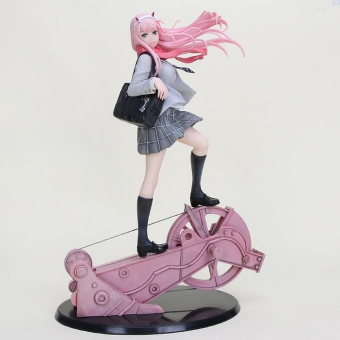 21cm 애니메이션 달링 FRANXX 그림 장난감 Zero Two 02 PVC 액션 피규어 컬렉션 모델 완구, 핑크 스탠드 없음 상자 대표 이미지 - 제로투 피규어 추천