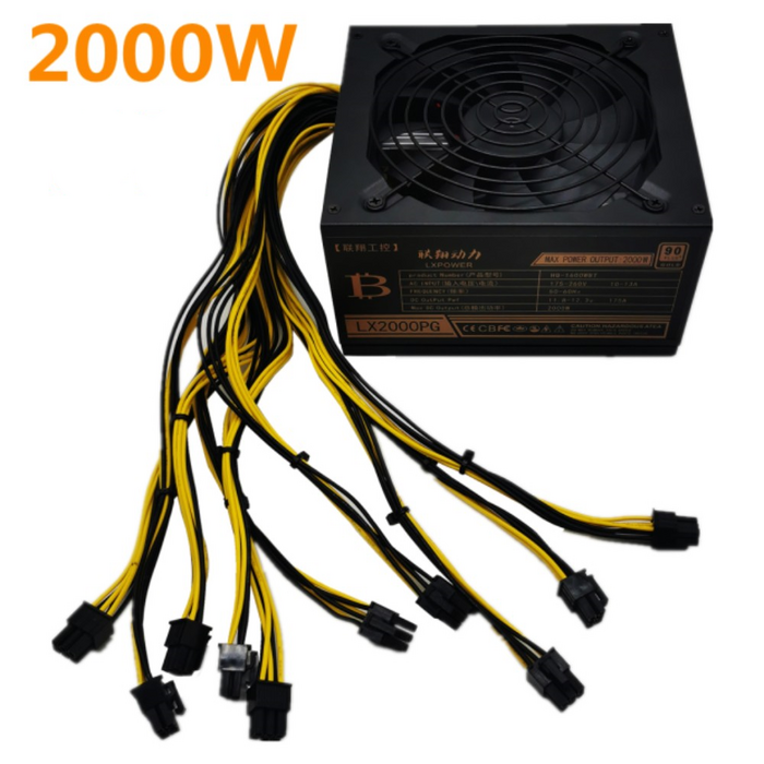 이더리움 비트코인 서버용 코인 채굴용 파워 1800W 2000W 서플라이 전원 공급장치 대표 이미지 - 이더리움 채굴기 추천