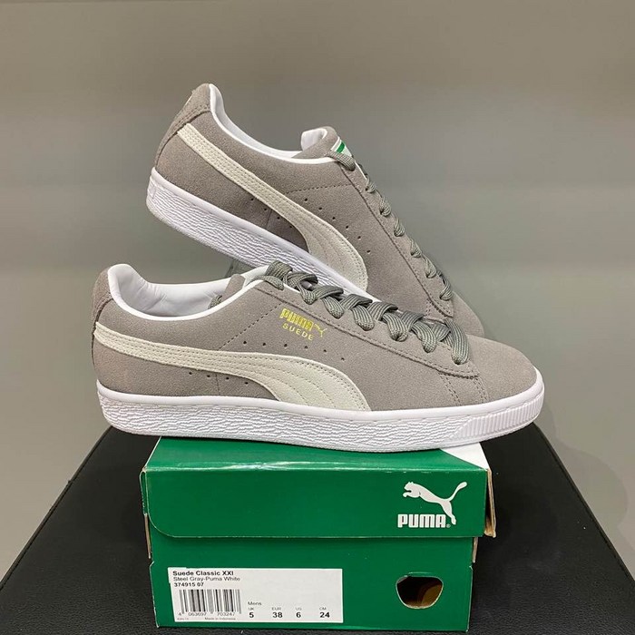 [ABC마트] 푸마 스웨이드 클래식 XXI PKI37491507 (Puma Gray - puma white) 대표 이미지 - 푸마 스웨이드 추천